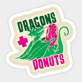 Dragons & Donuts Sticker